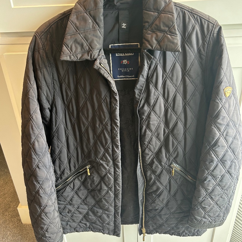 POST CARD Black Quilted Jacket SIZE 6